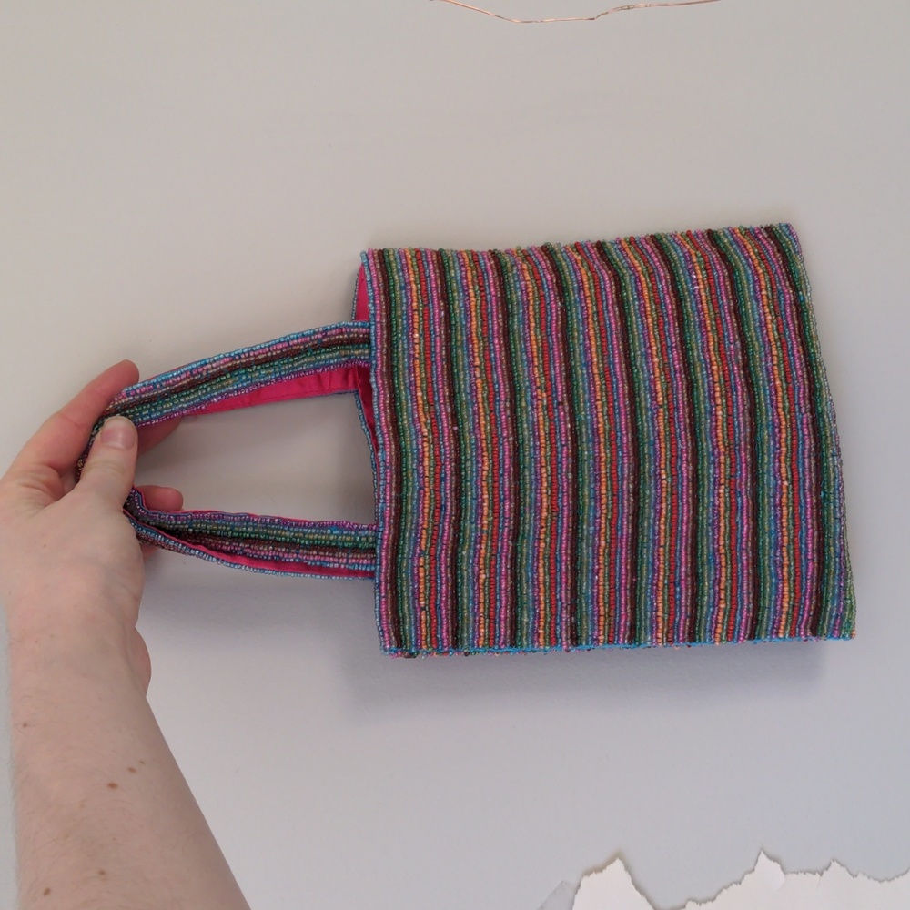 Vintage Y2K Beaded Mini Purse - Picture 2 of 10